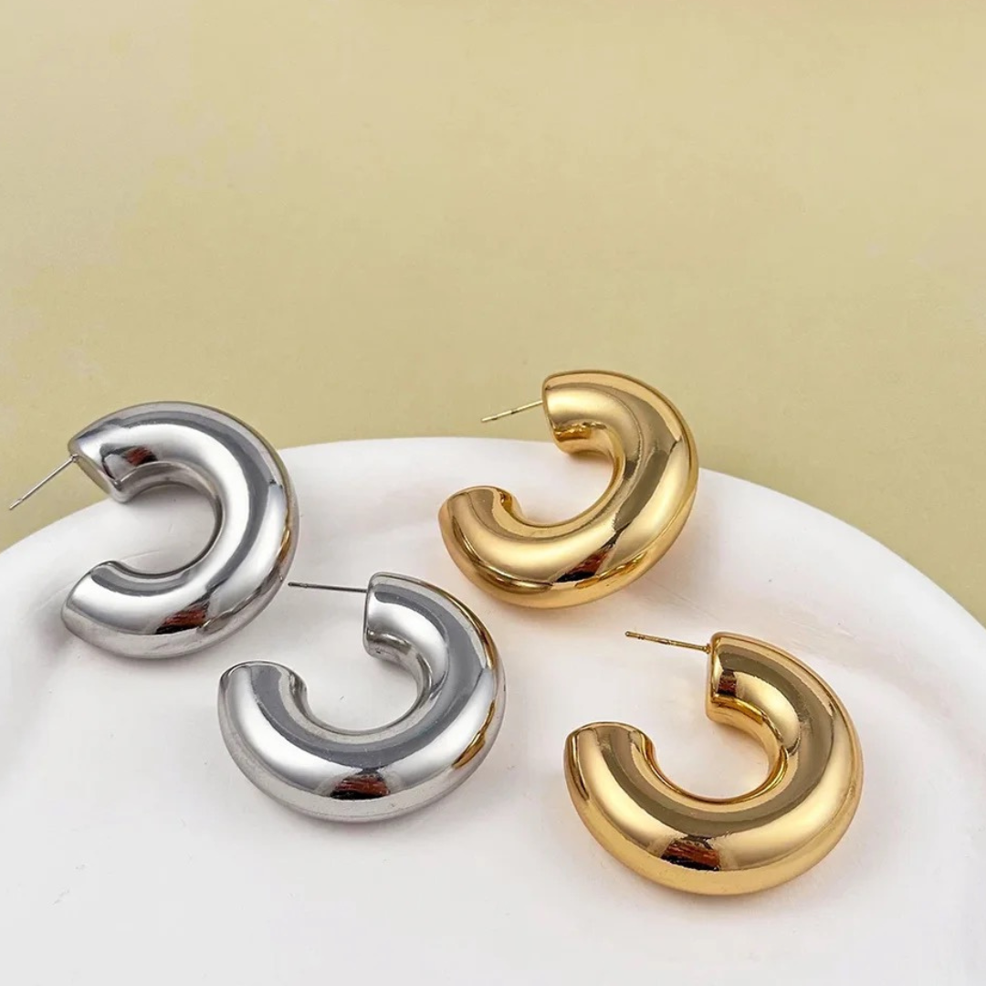 Retro C-Form Creolen