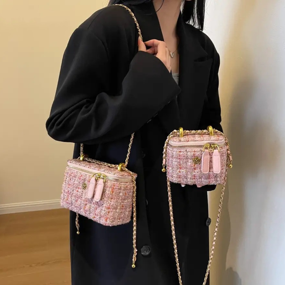 Modische Umhängetasche mit gestepptem Design