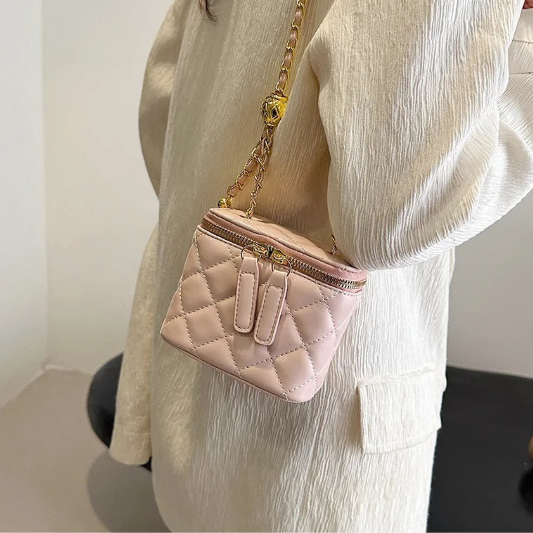 Modische Umhängetasche mit gestepptem Design