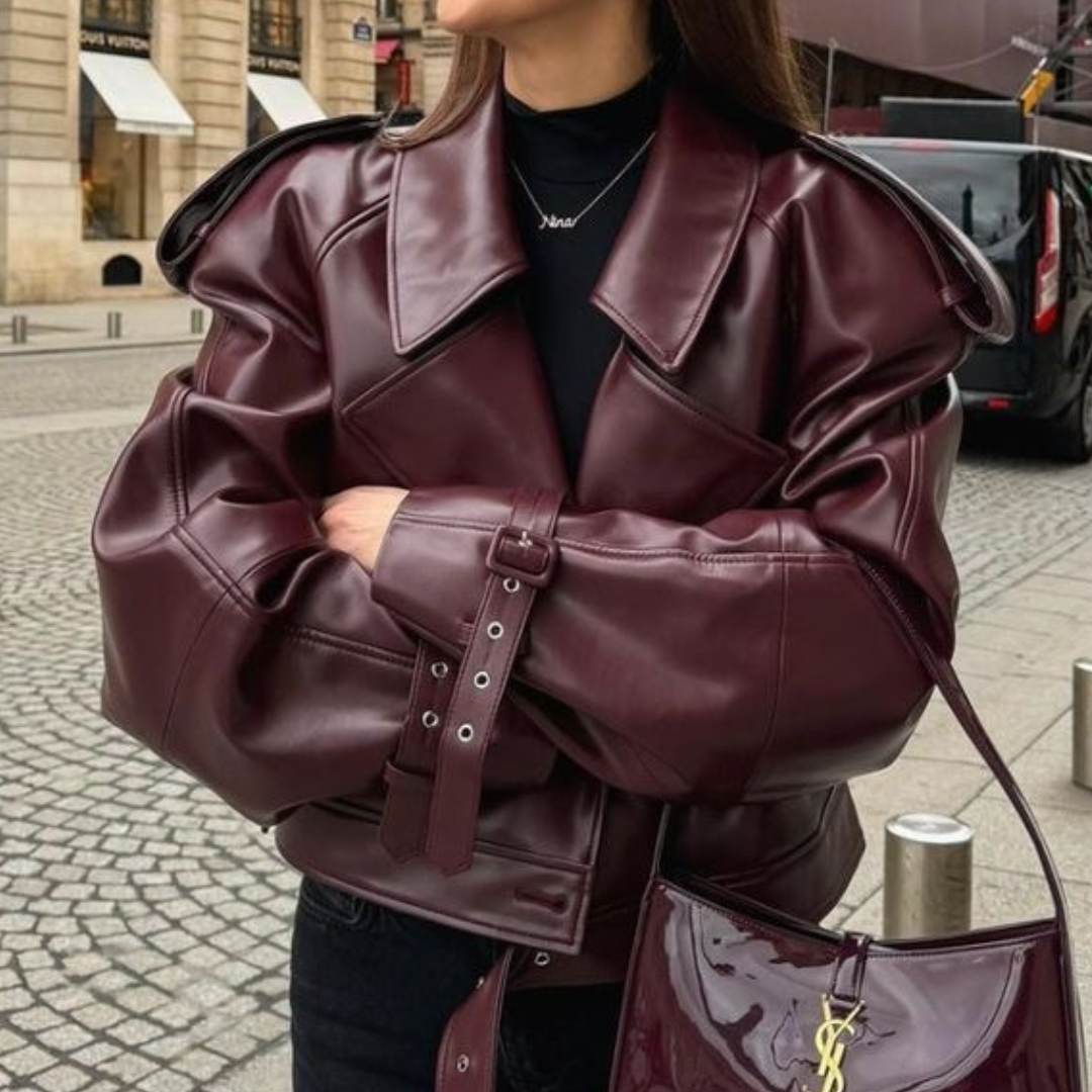 Oversize Bikerjacke