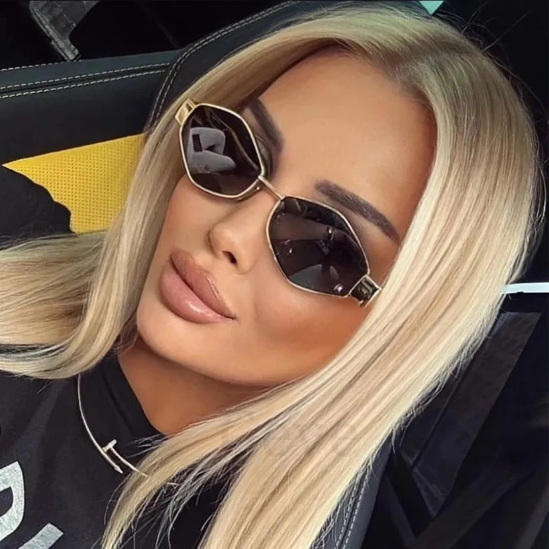 Sechseck Polygon Sonnenbrille