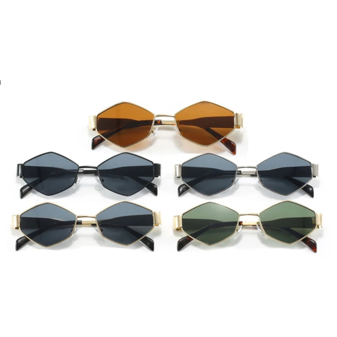 Sechseck Polygon Sonnenbrille