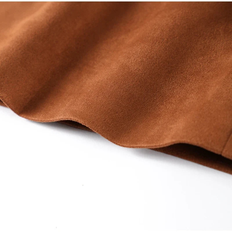 Brown Suede Leather Jacket